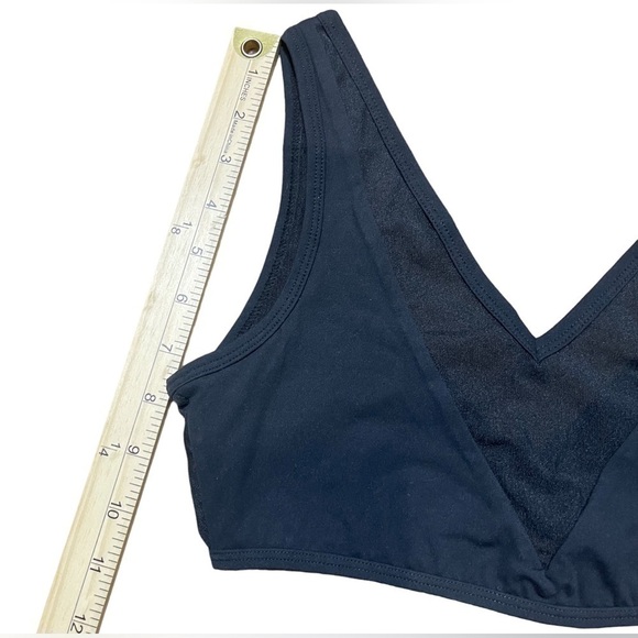 Weworewhat Mesh Sports Bra Top in Black Size Small V-Neck Women’s Activewear - Picture 14 of 16